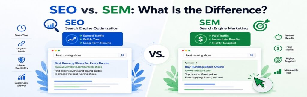 SEO vs. SEM: What Is the Difference?